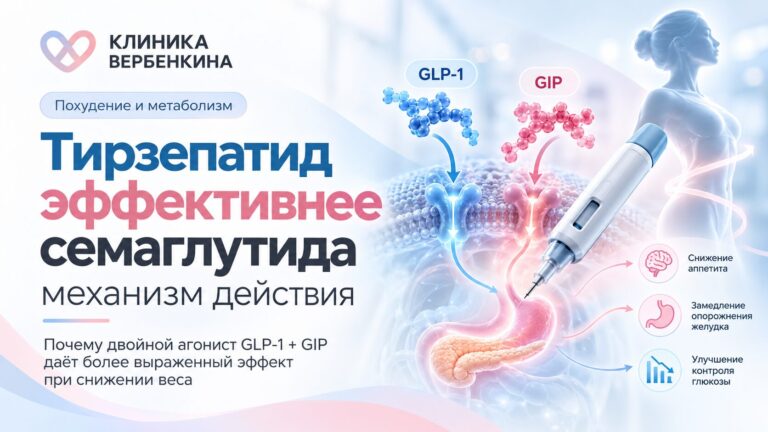Препараты для похудения механизм действия: почему тирзепатид эффективнее семаглутида
