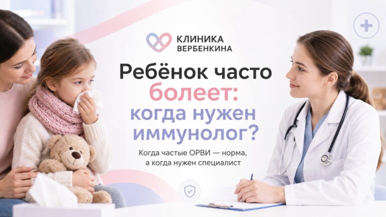 Ребёнок часто болеет: когда нужен иммунолог