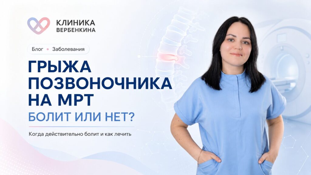 Грыжа позвоночника на МРТ: болит или нет?