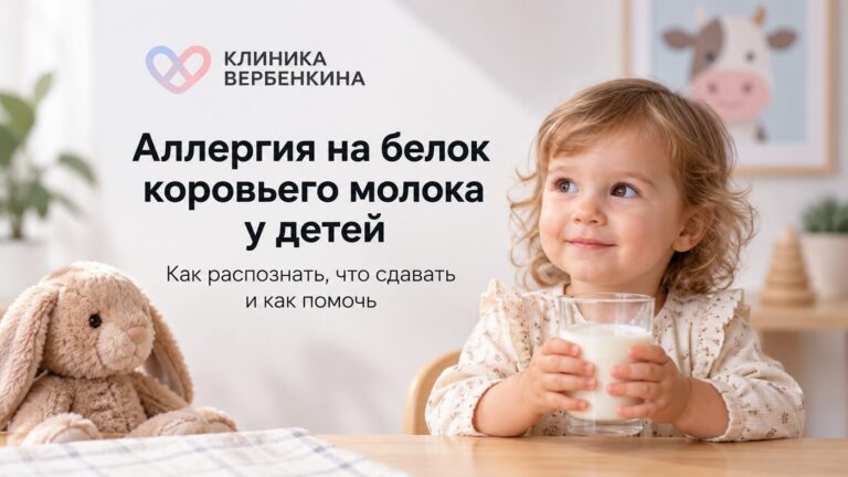 Аллергия на белок коровьего молока у детей